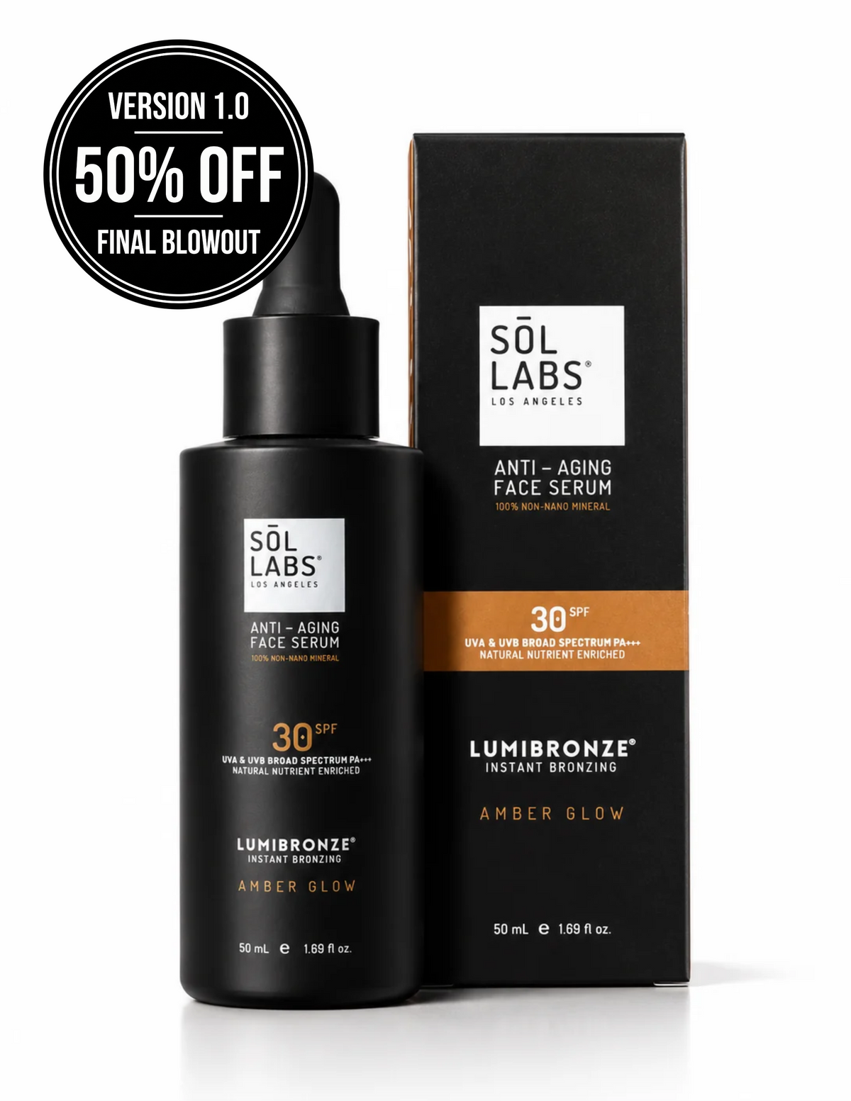 CLOSEOUT VERSION 1.0 | Lumibronze Mineral SPF 30 Instant Bronzing Face Serum