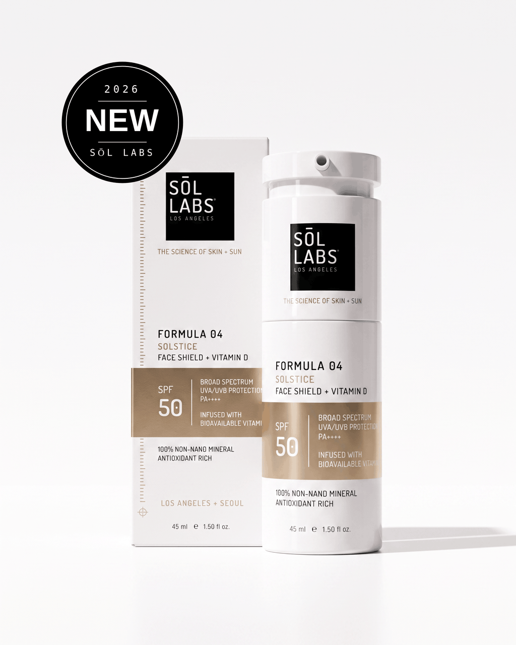 Solstice Mineral SPF 50 Vitamin D Face Shield